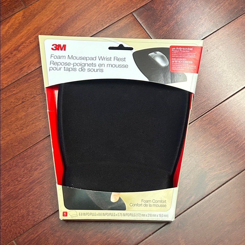 Black Foam Mousepad Wrist Rest